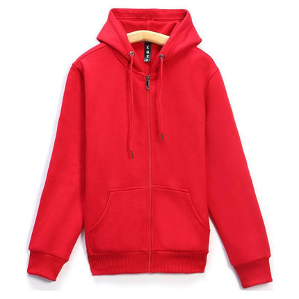 Autumn and Winter Men's and Women's Sweatshirts Thickeneded Zipper Casual Sweatshirts with Printable Logo Warm Hooded Jackets Workwear Thick Sweatshirts