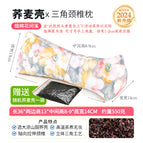 Splashed ink stamens - buckwheat triangle pillow, free 100g buckwheat bag