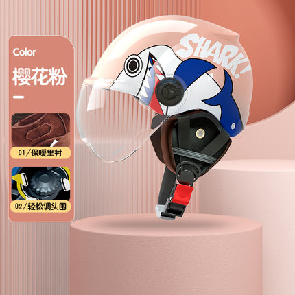 New National Standard 3c certified children's helmet boy baby girl electric car Children's helmet Four Seasons Universal half helmet