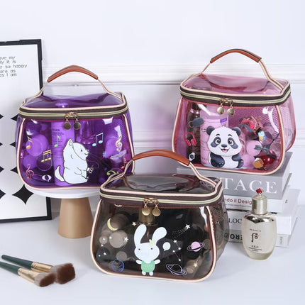 New Cosmetic Bag Ins Advanced Cosmetic Storage Bag Portable Large Capacity Cartoon Cute Portable Wash Bag