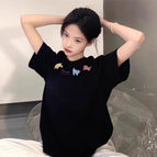 Black (three little colorful dogs on the collar) / S (recommended to wear 37.5-50kg)