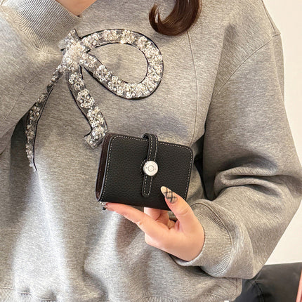 2025 Long Wallet Women's Folding Large Capacity Wallet Cross-border New Style Soft Leather Women's Hand Bag for Mobile Phone Wallet Bag