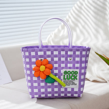 Bag woven bag handbag hand bag beach bag vegetable basket woven bag female tote bag hand gift basket wholesale