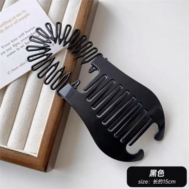 Cross-border lazy banana clip vertical clip ponytail hairpin women's new large hair quantity multi-clip headdress high-grade hair clip