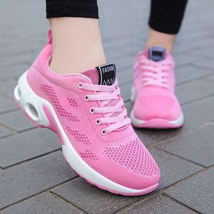 Women's Shoes 2026 New Korean Style Fashion Trendy Foreign Trade Running Shoes Soft Sole Breathable Sports Shoes Air Cushion Shoes for Women