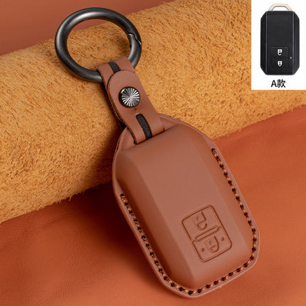 Suitable for Suzuki SUZUKI XL7 first layer cowhide key case solio Muni hustler leather ertiga