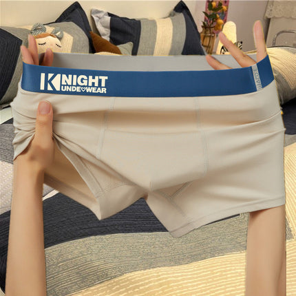Source manufacturers pure cotton men's underwear sports fashion boxer four-corner teenagers shake voice fast hand generation shorts men