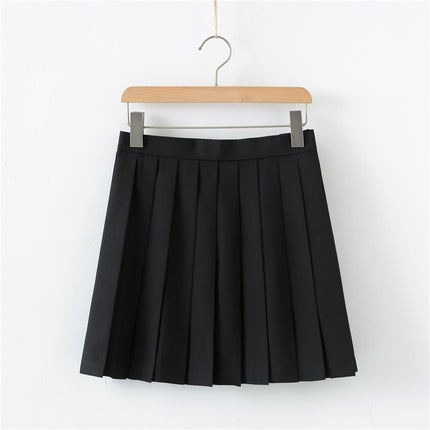 Jk Uniform Shirt Small Fresh Slim Shirt Japanese College Style Summer New Organ Pleated Basic White Shirt