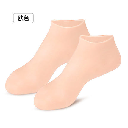 Heel Protective Cover Soft Silicone Foot Cover Socks Anti-Dry Cracked Heel Foot Mask Cover Moisturizing Foot Protection Anti-Crack Socks for Women