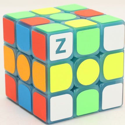 2025 New Qiyi Transparent Luminous Blue Pyramid Jelly Color Series Second and Third Order Children's Decompression Toy Rubik's Cube