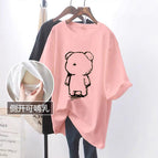Pink# Pencil Bear# Black Figure [Side Opening Breastfeeding]] / M