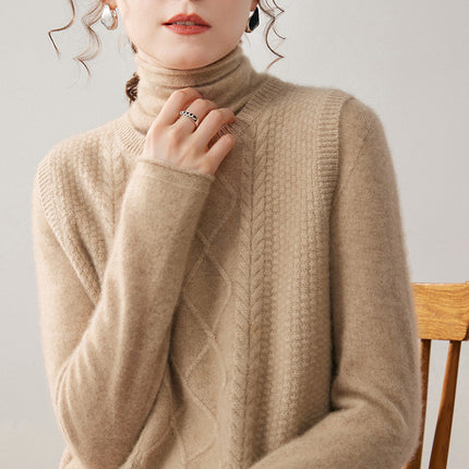 Autumn and Winter Cashmere Vest for Women, Round Neck, Thickened, Short Front and Long Back, Loose Fit, Sleeveless, Back Slit, Knitted Sweater