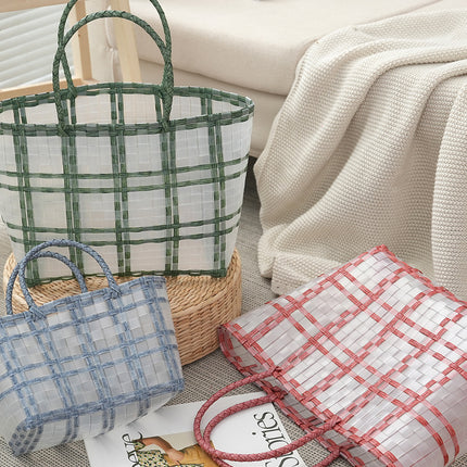 PVC Woven Beach Bag / Sac Plage Tressé PVC
