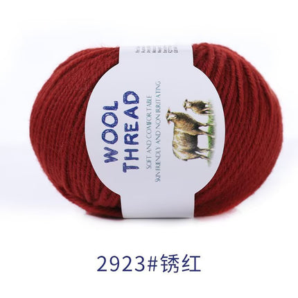 Cross-Border Wholesale Merino Wool Thread Handmade Stick Needle Hand Knitted Sweater Wool Pants Jacket Hat Scarf Shawl Thread