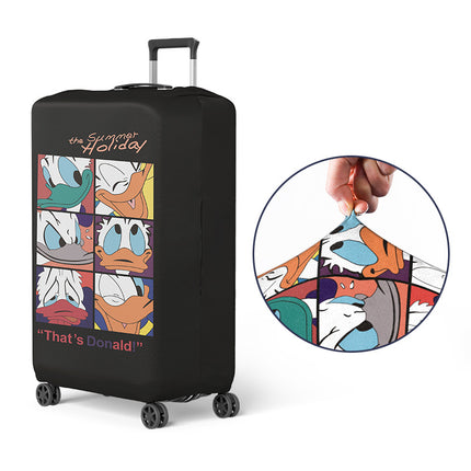 Double-Opening Elastic Suitcase Cover, Thickened Luggage Protective Cover, Travel Suitcase Dustproof Trolley Case, Cartoon Cute Design