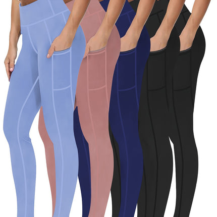Five Piece Set of Oversized Sports Leggings for Women'S9 Po