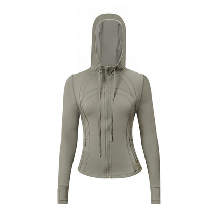 Lulu Original Label Define Yoga Wear Hooded Jacket Jacket Top Breathable Sports Fitness Wear Spring & Fall Women's
