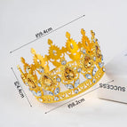 Small Gold Crystal Yellow Drops