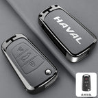 [haval d model trunk + horn button] double-sided leather pebbled gray