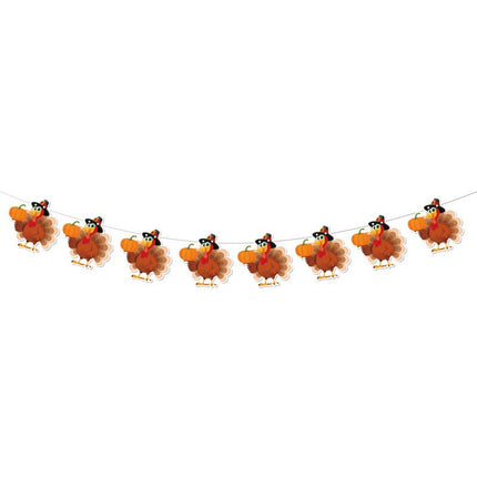 Amazon New Cross-Border Holiday Theme Party Supplies Thanksgiving Flag Banner Garland Hanging Decorations