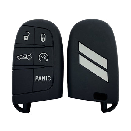 Suitable for Jeep Dodge Silicone Car Key Cover Exclusive Car Products Drop-proof Key Case Source in stock Cross-border
