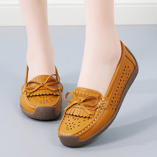 Cross-Border Large Size 2025 New Spring Flats for Women, Fashionable Soft-Soled Mom Shoes, Women's Casual Shoes, Sizes 35-44