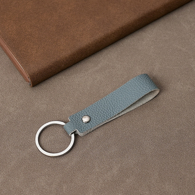 Spot Retro Cowhide Rope Leather Keychain Car Men and Women Personality Creative Leather Key Chain Pendant Key Rope