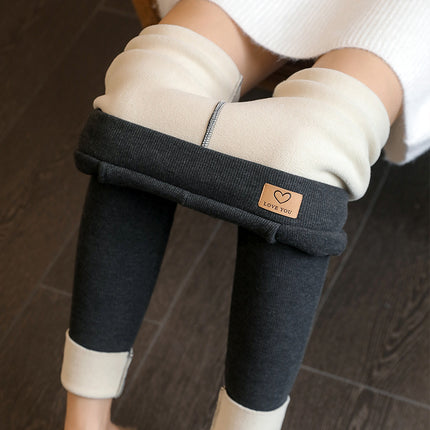 High-Waisted Lamb Wool Pocket Leggings for Women, Suitable for Outerwear, Thickened Thermal Cotton for Autumn and Winter, Available for Wholesale