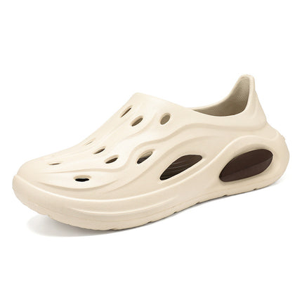 Hole Shoes Outdoor Wading Beach Shoes EVA Couples Baotou Driving Sandals Hole Shoes Garden Shoes Beach