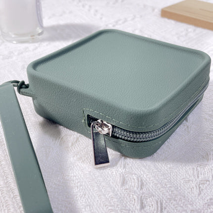 New Fashion Square Silicone Coin Purse Large Capacity Earphone Key Coin Storage Bag Travel Portable Cosmetic Bag