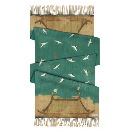 Winter Fashionable and Versatile Van Gogh Oil Painting Series Starry Sky Ladies Imitation Cashmere Long Scarf for Mother Shawl Warm Scarf