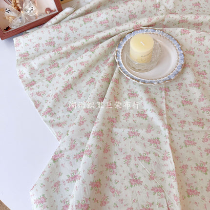 All-Cotton Digital Direct-Print Floral Fabric Korean-Style Fresh Pure Cotton Fabric Women's and Children's Clothing Scrunchie DIY Bag