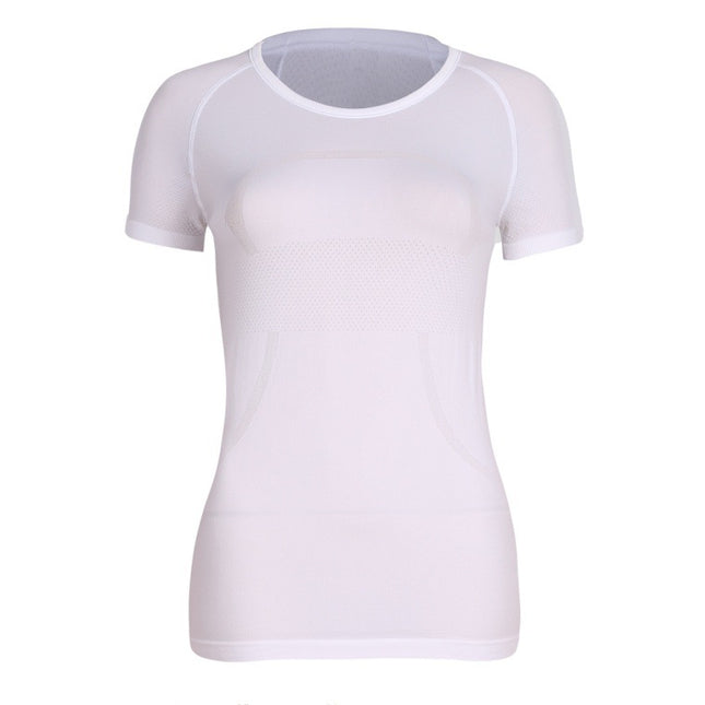 Lulu Original Standard Tech Short-Sleeved 1.0 Breathable Round Neck Women's Slim Sports Top Running Training T-Shirt Yoga Wear