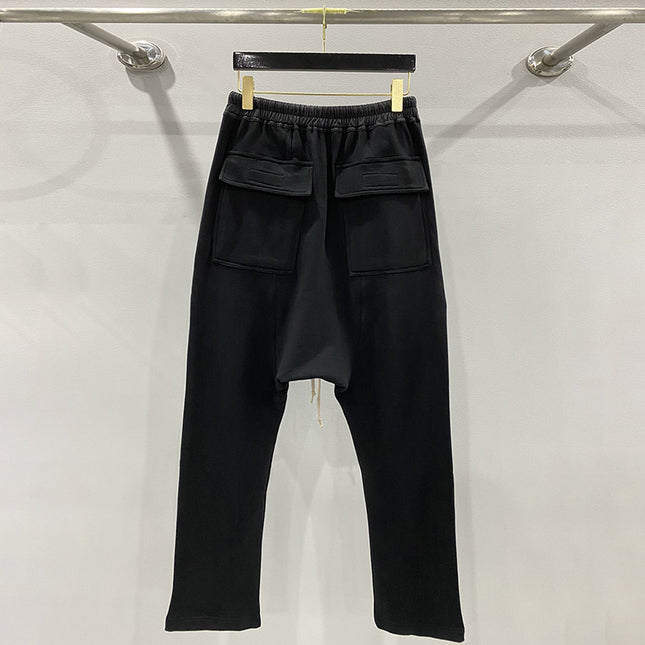 Subhuman Men's | Drop-Crotch Sweatpants, Large Size Casual Pants, European and American Hip-Hop Sports Pants, Men's Street Casual Versatile Pants