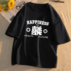 Black short-sleeved men's clothing-3275 [pure cotton] / S [recommendation 45-57.5kg ]