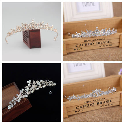 Bridal Diamond Crown Tiara Wedding Dress Wedding Dress Headband Rhinestone Jewelry Accessories