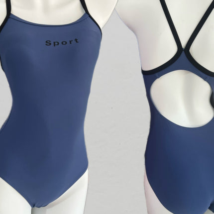 2025 New Swimsuit for Women, High-End Racing One-Piece Triangle Slimming Look Belly-Covering Swimsuit for Swimming Pools, Original