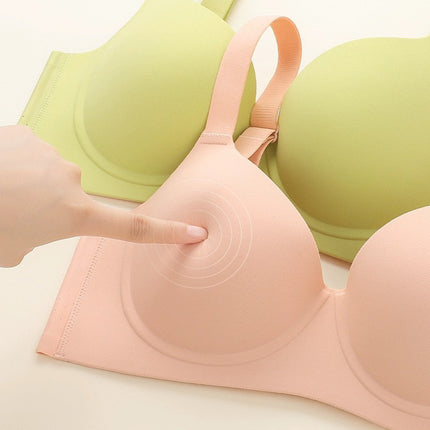 Running Volume Traceless Thin Large Chest Showy Small Underwear Women's Soft Steel Rings Paramilis Gap plus size Comfortable Bra for Women
