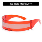 C6-red frame white mercury