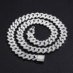 silver Bar Cuban Chain / 18inch（45cm）