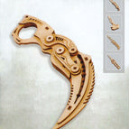 Folding claw blade type a