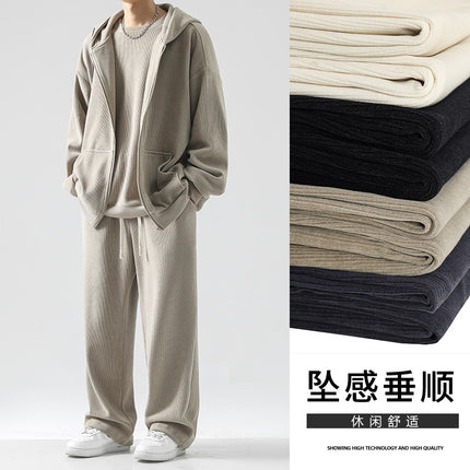 718-SJT860-Three-Piece Set Fall/Winter suit Leisure Velvet suit Men's American Leisure Set