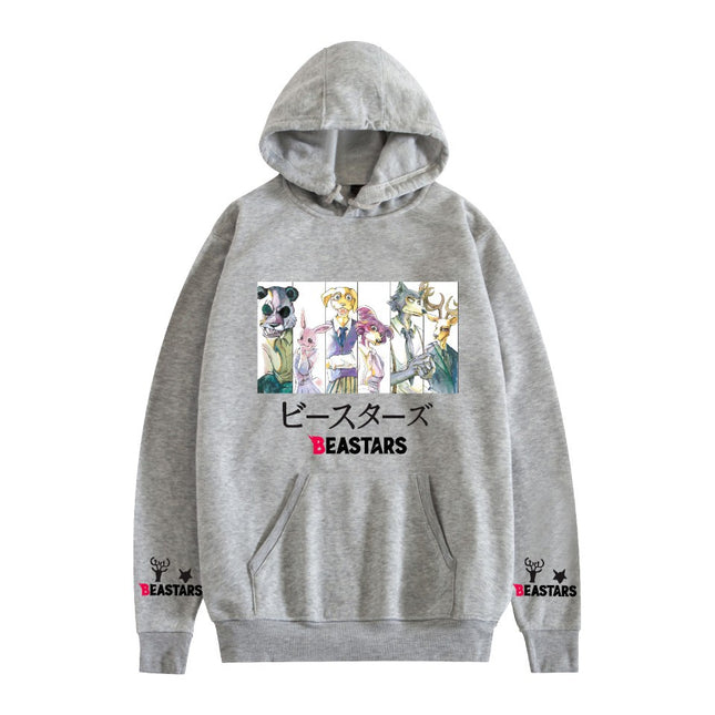 New animal Rhapsody printed hoodie loose casual men's and women's trendy autumn and winter cross-border sweater Hoodies