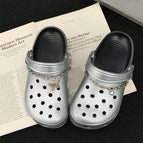 AY silver hole shoe chain / 44-45
