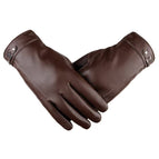 Men's pu leather wallet - brown / One size fits all