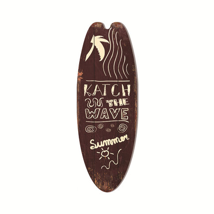 Cross-Border Surfboard Pendant Beach Leisure Wall Decoration Wooden Brand Hawaiian Party Supplies Scene Layout