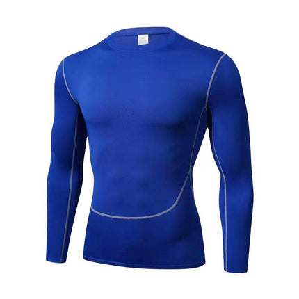 Fitness clothes long-sleeved men's basketball tights training clothes quick-drying breathable outdoor running football bottoming compression top