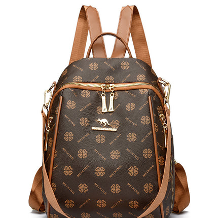 Backpack Women's 2024 New Arrival Letter Printed Korean-Style Light Fashionable All-Match Large Capacity Casual Women's Bag Student Bag
