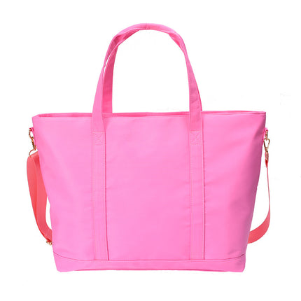 High quality women's tote bag nylon large capacity shoulder bag waterproof fabric macaron color women's bag