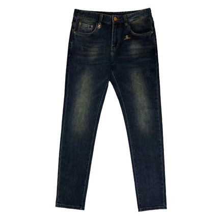 Fast hand TikTok same style Old Buddha high-end autumn and winter retro slim stretch fashion brand small straight men's jeans